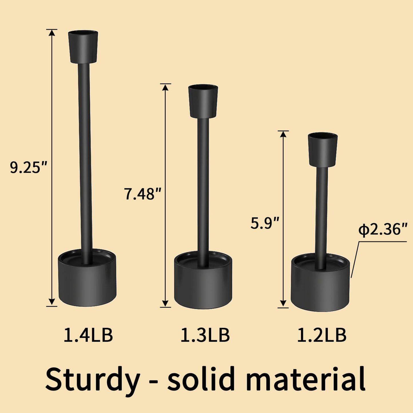 YUMORE Candlestick Holders 633002