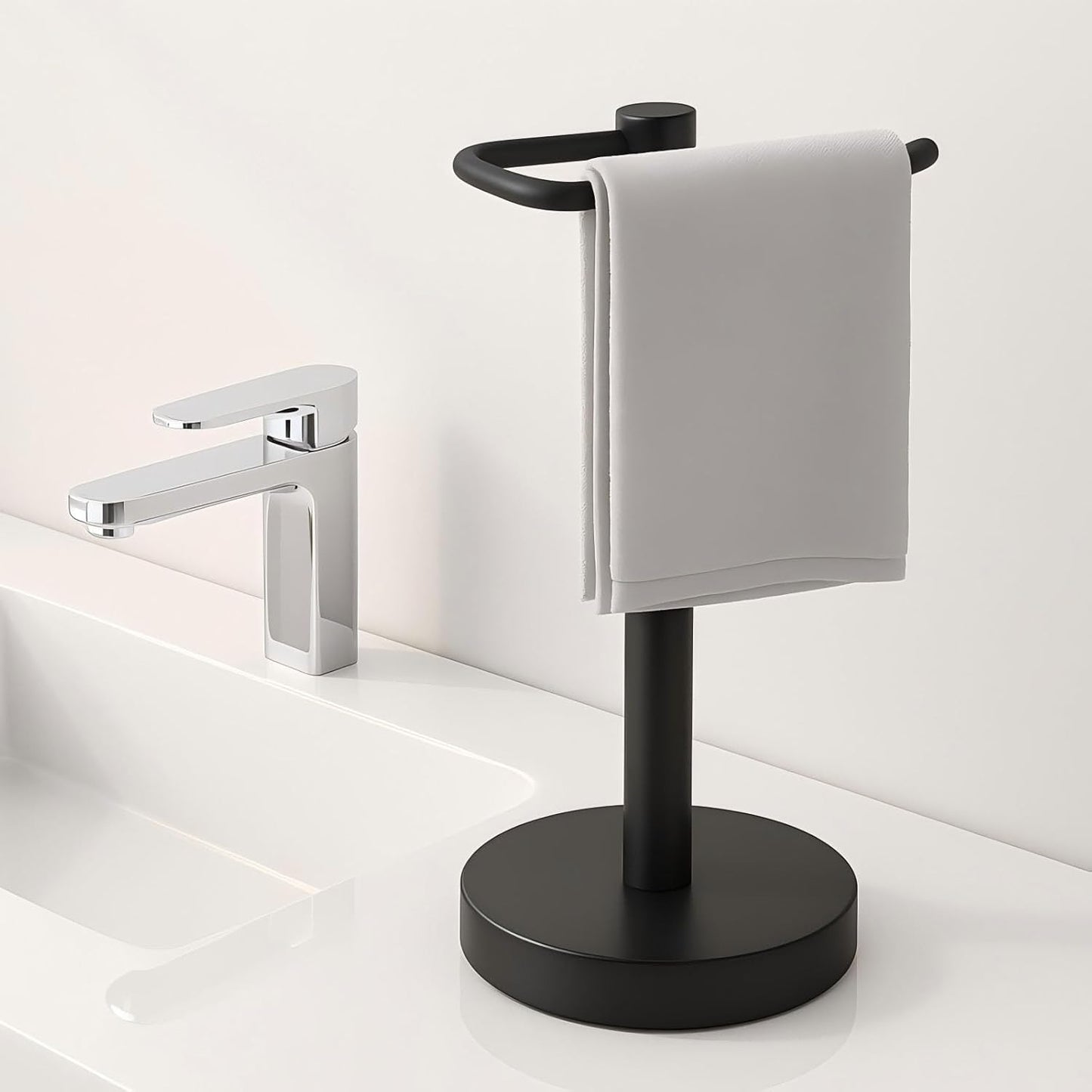 YUMORE Hand Towel Holder Stand Countertop Bathroom