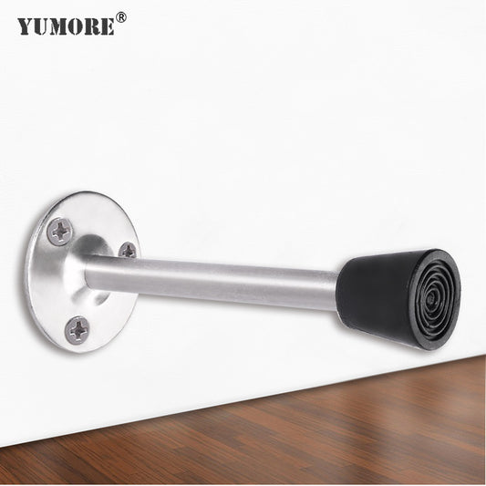 Bathroom door stopper with rubber