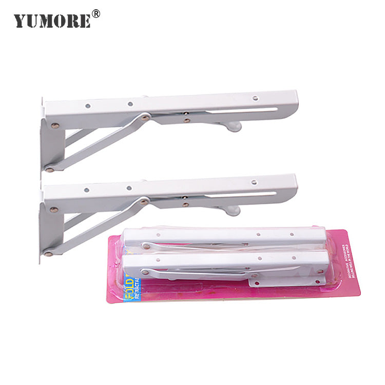White folding brackets