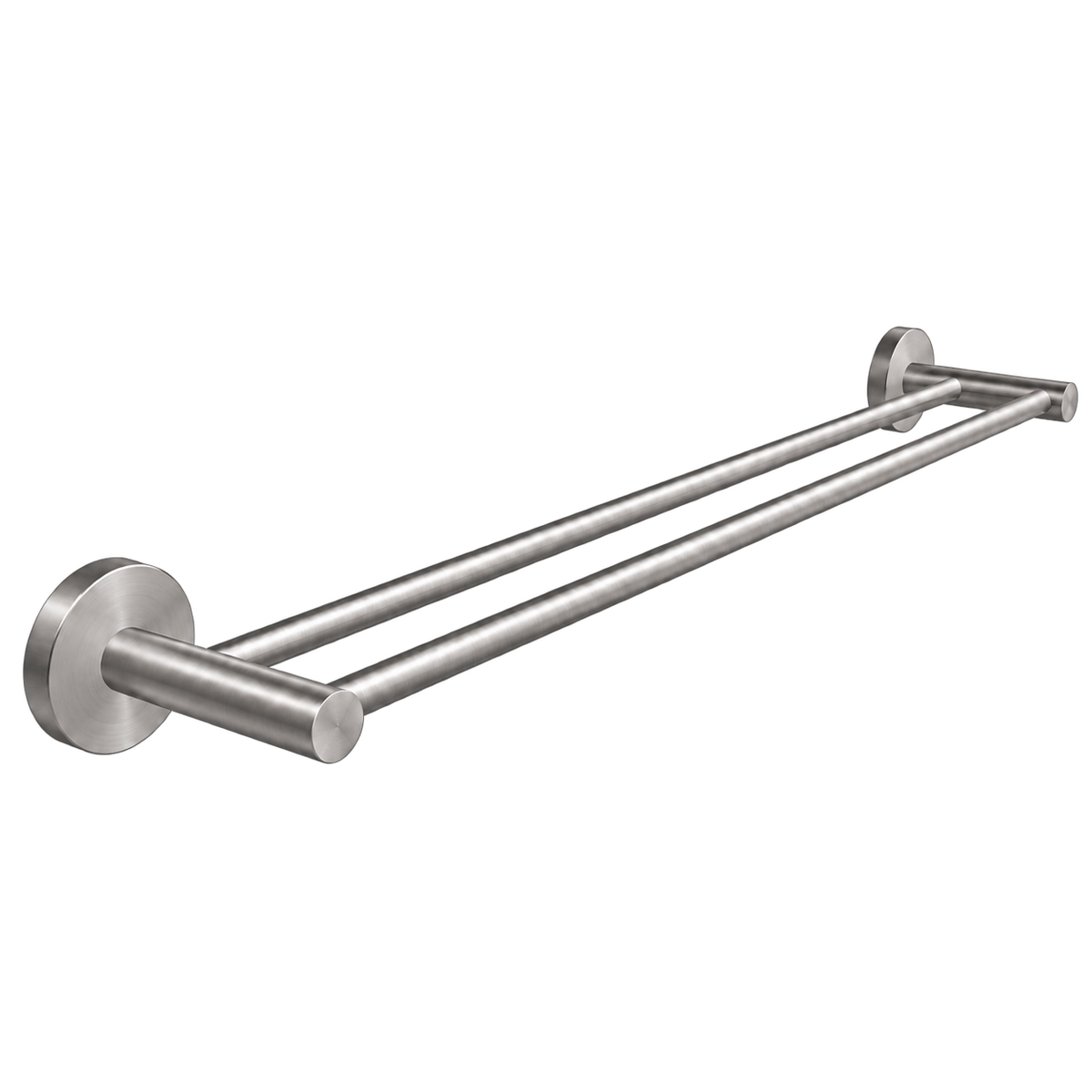 Color: Brushed | OCEAN Double Towel Bar, transparent main image