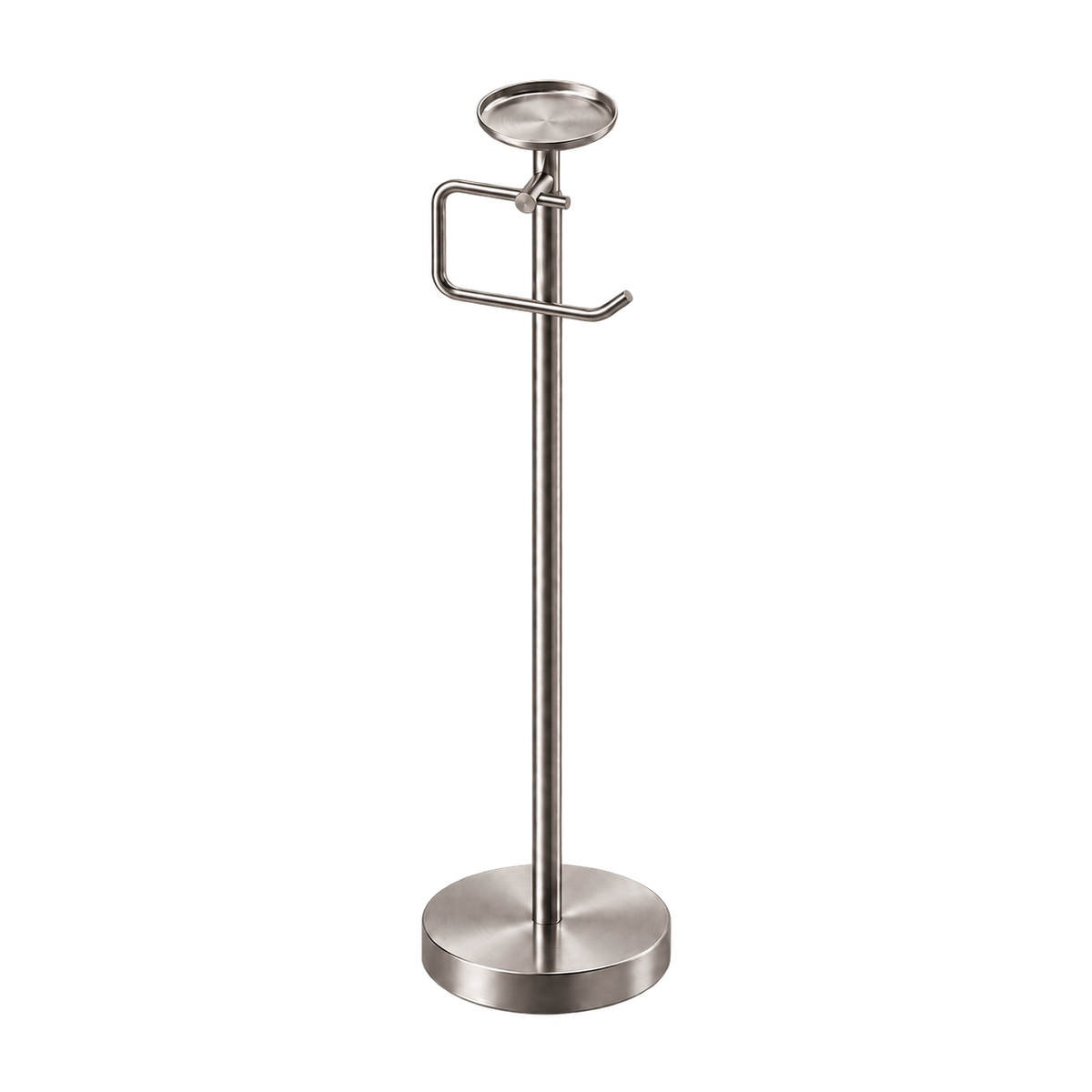 Color: Brushed | OCEAN Toilet Paper Holder Stand, transparent main image