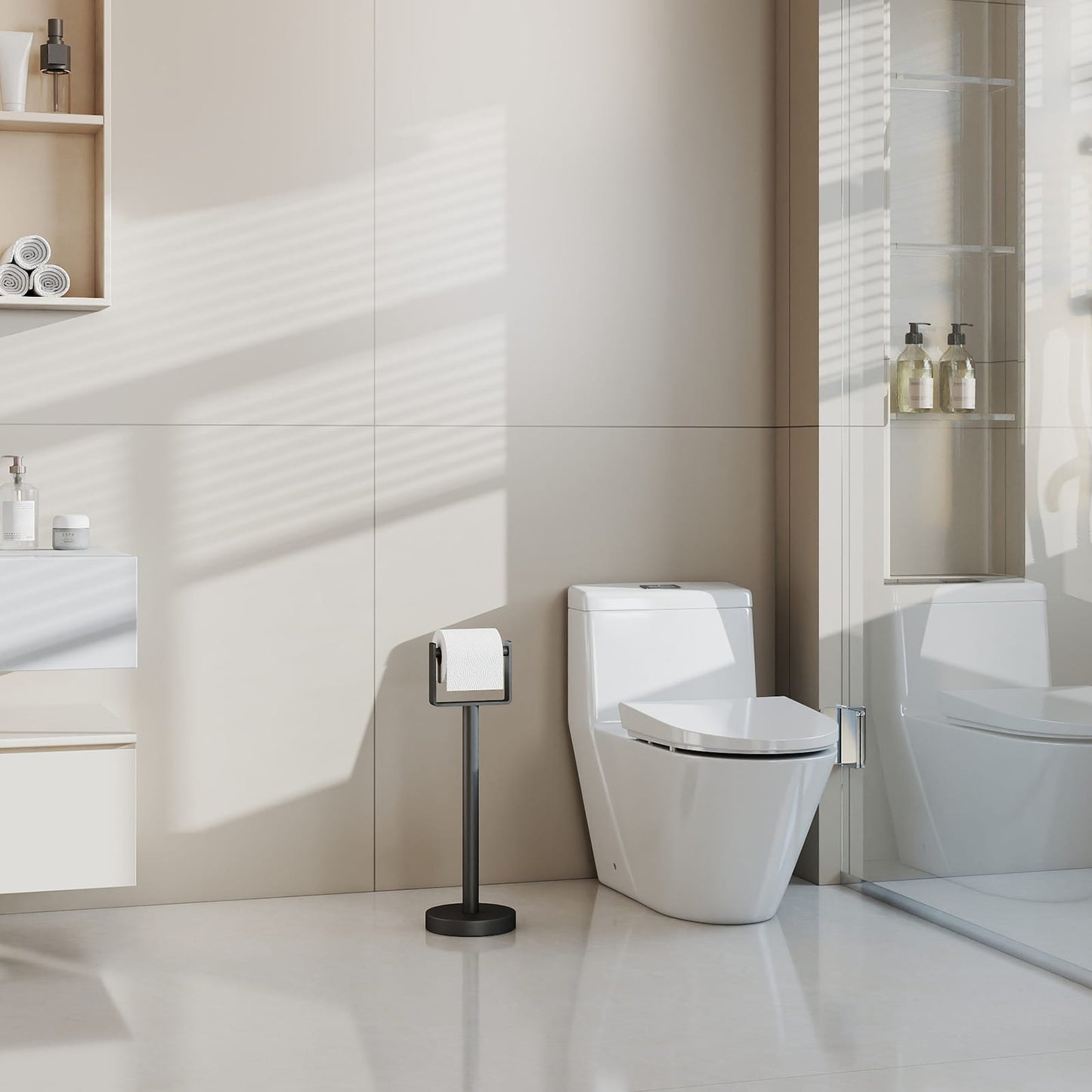 YUMORE Toilet Paper Holder Stand 10507601