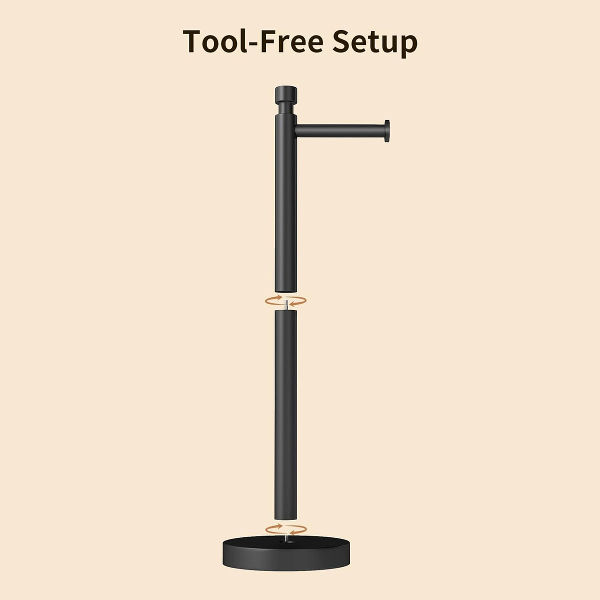 Color: Black | Tool-Free Setup