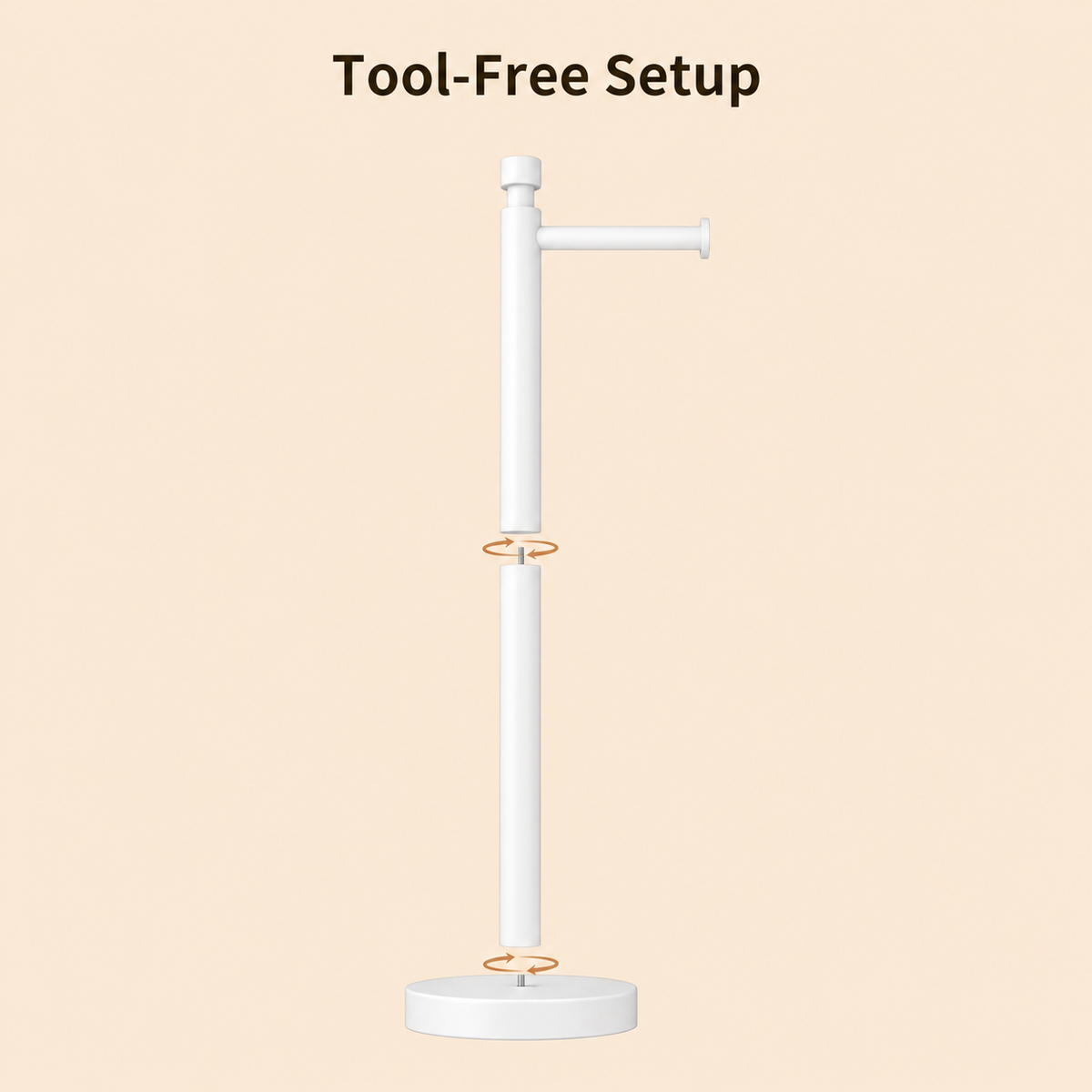 Color: White | Tool-Free Setup