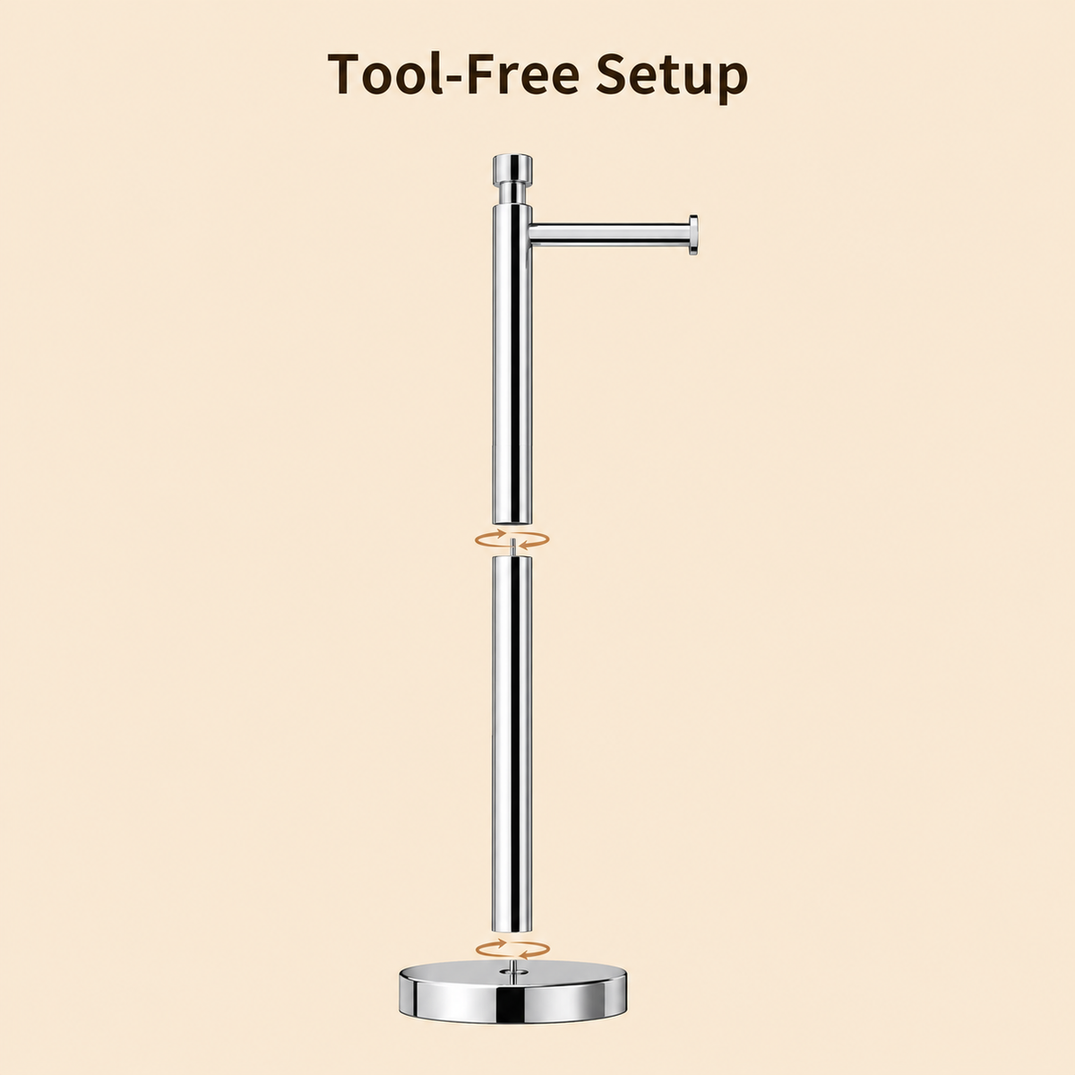 Color: Chrome | Tool-Free Setup