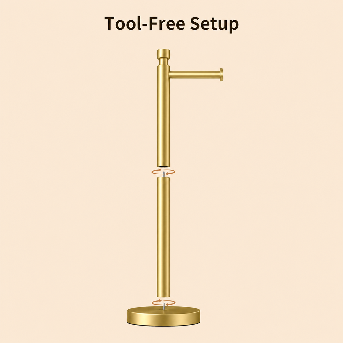 Color: Gold | Tool-Free Setup